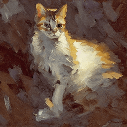 Pet Oil Painting AI avatar/profile picture for cats